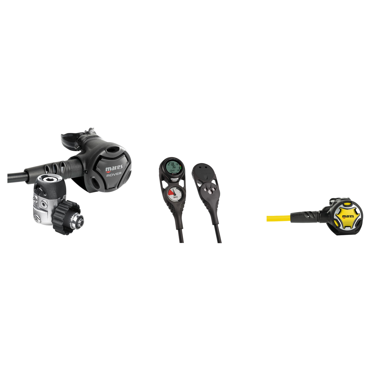 Mares Regulator + Octopus Package – Rover 15X Regulator + Dual Octopus + Mission 2 Console — includes Mares Rover 15X Dive R…