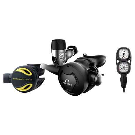 Oceanic Regulator + Octopus Package – Alpha 10 and cDx Regulator + Alpha 8 Octopus + Maxview Console — YOKE