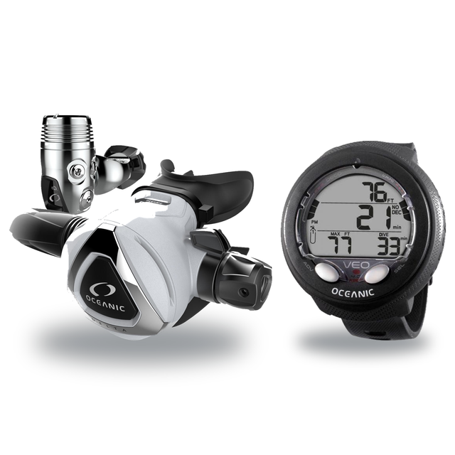Oceanic Regulator + Dive Computer Package – Delta 5 + EDX Regulator + Veo 4.0 Dive Computer — includes Oceanic Delta 5 + EDX…