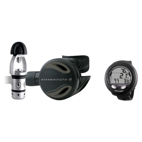 Oceanic Regulator + Dive Computer Package – Delta 5 + EDX Regulator + Veo 4.0 Dive Computer — Oceanic Alpha 8 + SP5