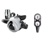 Oceanic Regulator + Gauge Console Package – Delta 5 + EDX Regulator + Maxdepth 3-Gauge Navcon — includes Oceanic Delta 5 + E…