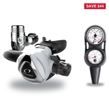Oceanic Regulator + Gauge Console Package – Delta 5 + EDX Regulator + Maxdepth 3-Gauge Navcon — includes Oceanic Delta 5 + E…