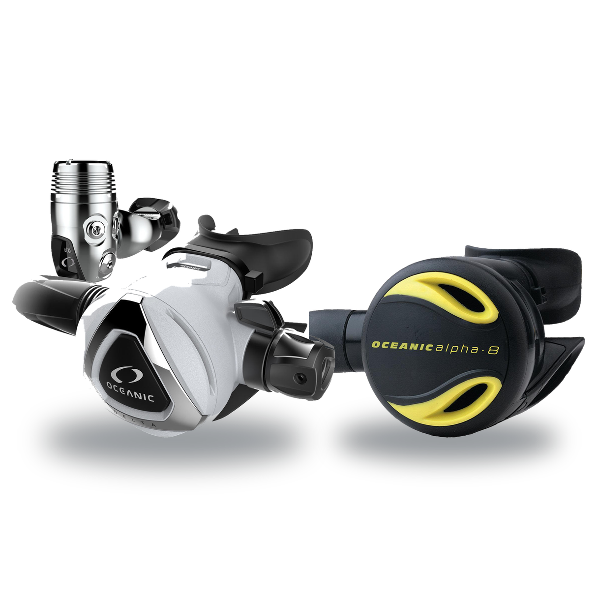 Oceanic Regulator + Octopus Package – Delta 5 + EDX Regulator + Alpha 8 Octopus — includes Oceanic Delta 5 + EDX Dive Regula…