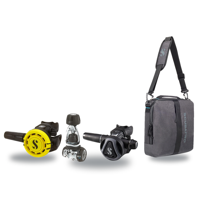 Scubapro Regulator Package – MK11 EVO/C370 Regulator + R105 Octopus + Definition Reg 10 Regulator Bag — includes Scubapro MK…