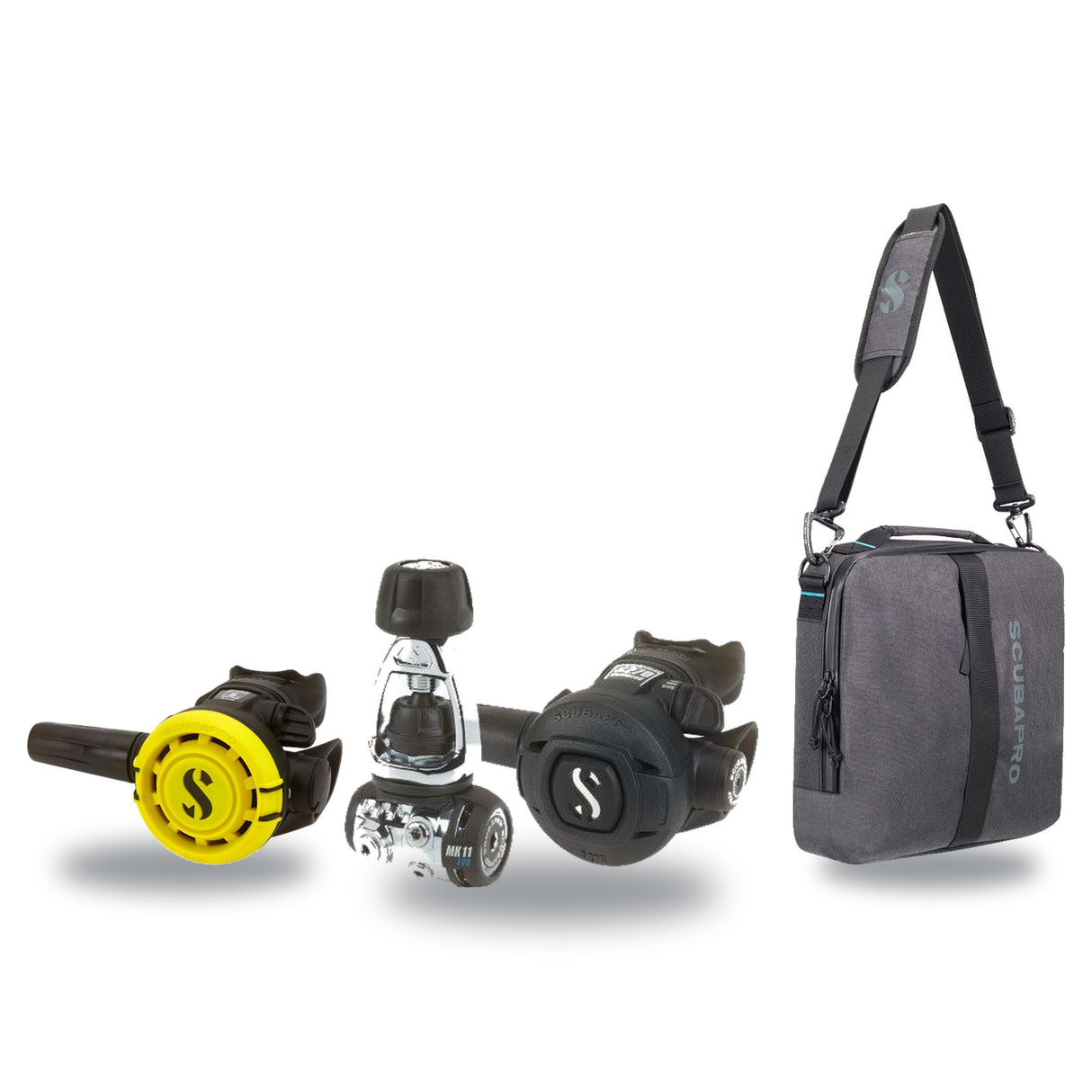 Scubapro Regulator Package – MK17 EVO2/C370 Regulator + R105 Octopus + Definition Reg 10 Regulator Bag — Scubapro MK11 EVO/S…