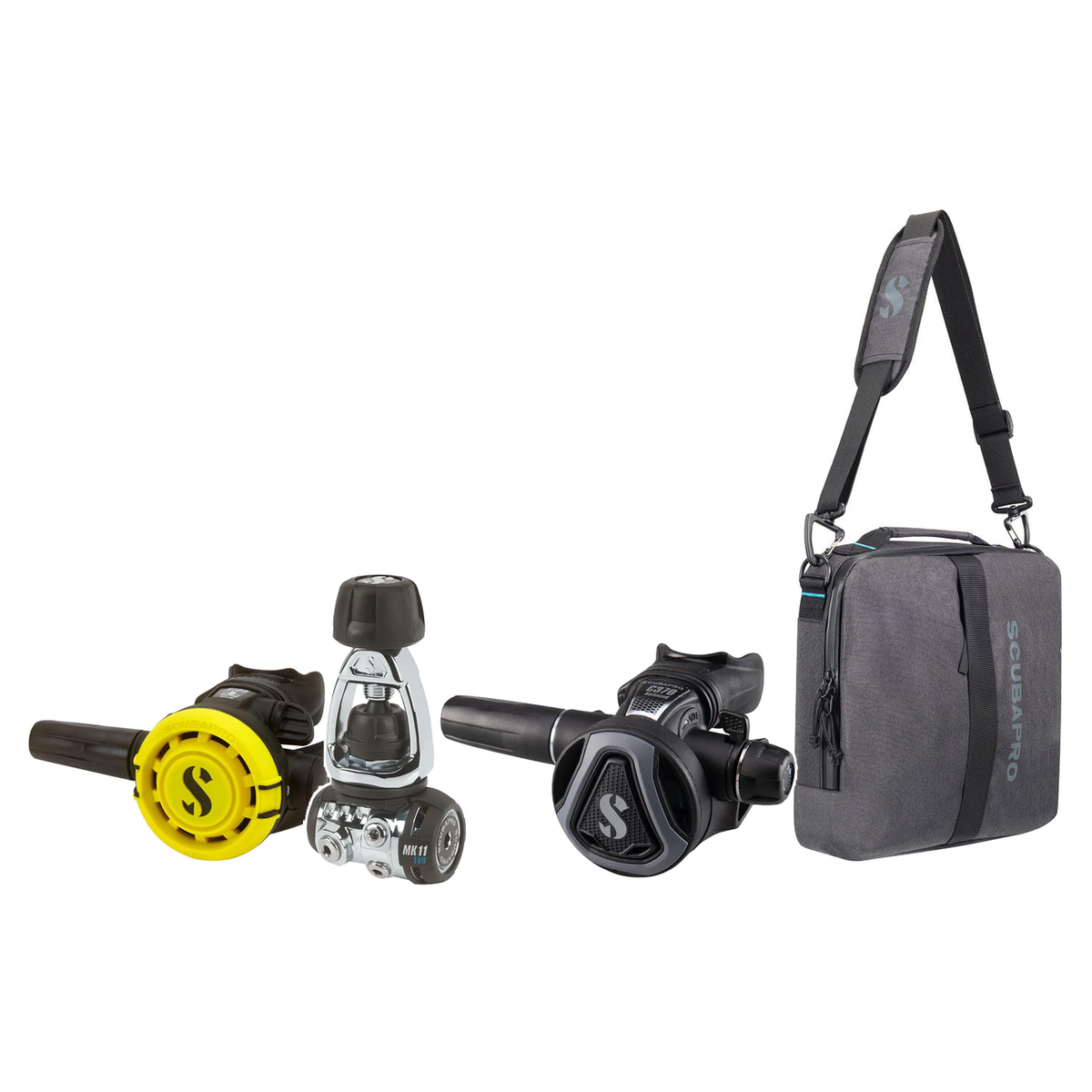 Scubapro Regulator Package – MK17 EVO2/C370 Regulator + R105 Octopus + Definition Reg 10 Regulator Bag — Scubapro MK11 EVO/C…