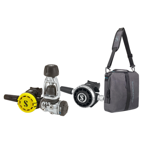 Scubapro Regulator Package – MK17 EVO2/G260 Regulator + R105 Octopus + Definition Reg 10 Regulator Bag — includes Scubapro M…