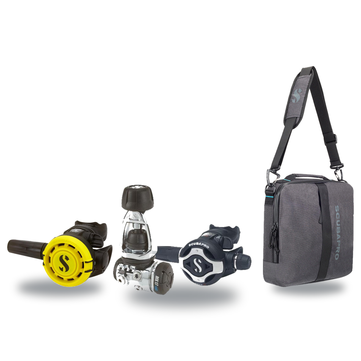 Scubapro Regulator Package – MK17 EVO2/S620Ti Regulator + R105 Octopus + Definition Reg 10 Regulator Bag — includes Scubapro…
