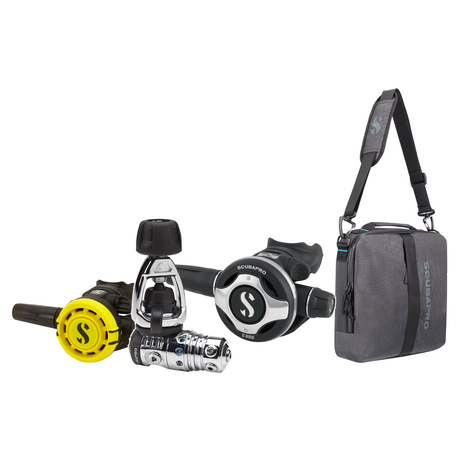 Scubapro Regulator Package – MK17 EVO2/S620Ti Regulator + R105 Octopus + Definition Reg 10 Regulator Bag — Scubapro MK25 EVO…