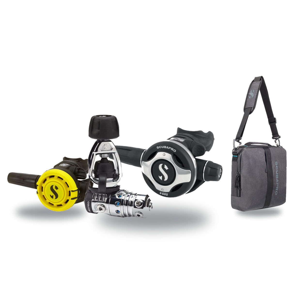 Scubapro Regulator Package – MK19 EVO/G260 Regulator + R105 Octopus + Definition Reg 10 Regulator Bag — Scubapro MK25 EVO/S6…