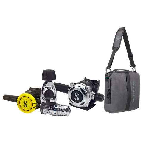 Scubapro Regulator Package – MK25 EVO/A700 Regulator + R105 Octopus + Definition Reg 10 Regulator Bag