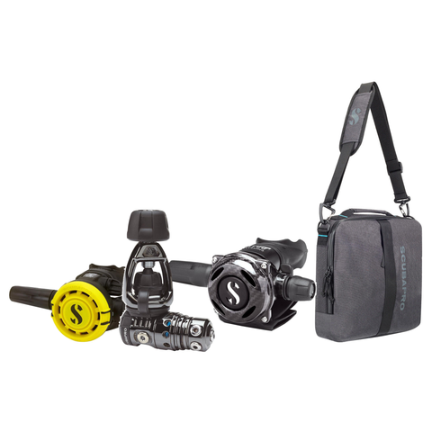 Scubapro Regulator Package – MK25 EVO BT/A700 Carbon Regulator + R105 Octopus + Definition Reg 10 Regulator Bag