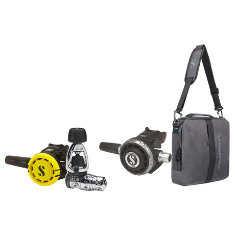 Scubapro Regulator Package – MK25 EVO/G260 Regulator + R105 Octopus + Definition Reg 10 Regulator Bag — includes Scubapro MK…