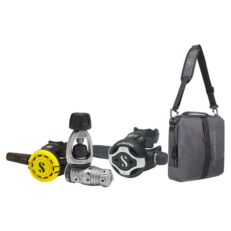 Scubapro Regulator Package – MK25T EVO/S620 X-Ti Regulator + R105 Octopus + Definition Reg 10 Regulator Bag — Scubapro MK25T…