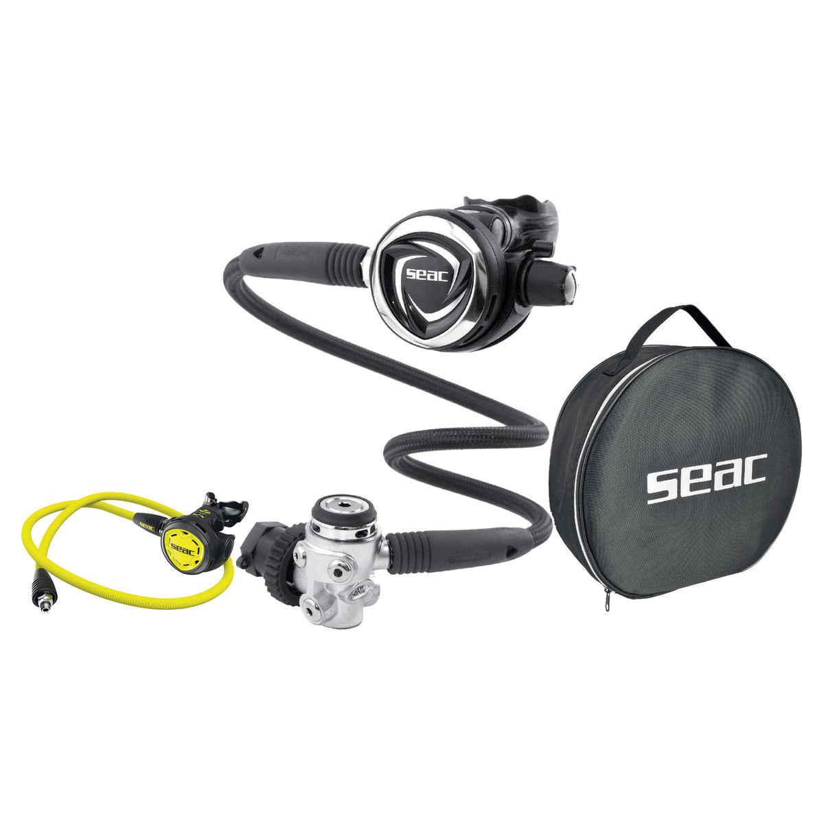 Seac Regulator Package – DX200 Regulator + IT300 Octopus + Mate Regulator Bag — DIN