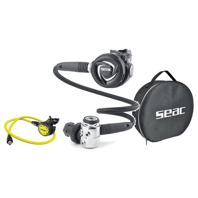 Seac Regulator Package – MX100 Regulator + IT300 Octopus + Mate Regulator Bag — includes Seac Mx100 Regulator, SEAC OCTOPUS…