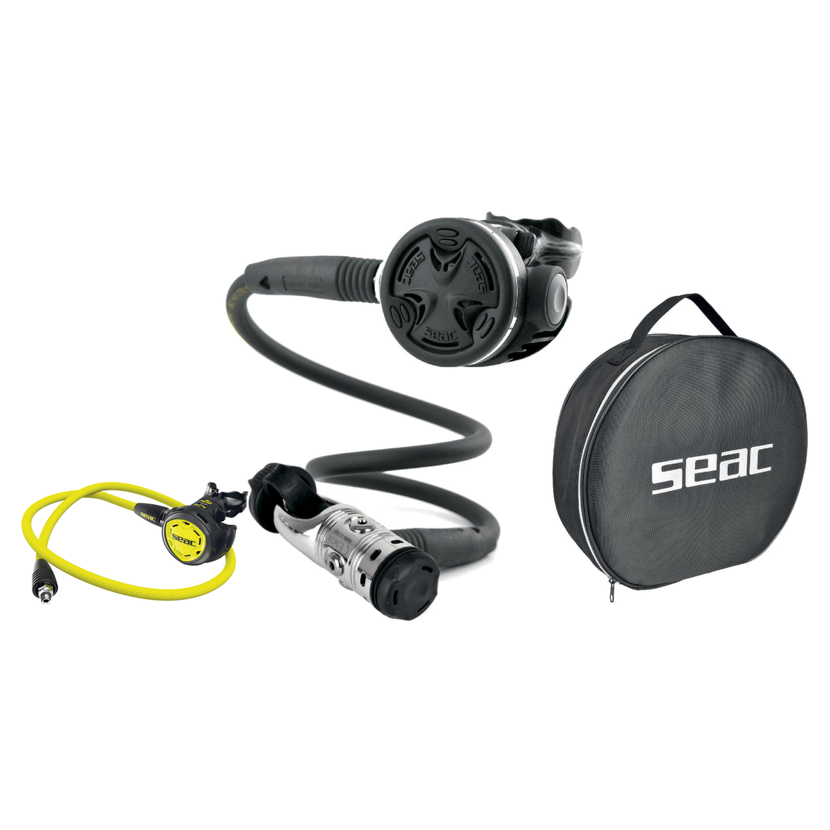 Seac Regulator Package – P-Synchro 230 Bar Regulator + IT300 Octopus + Mate Regulator Bag — DIN