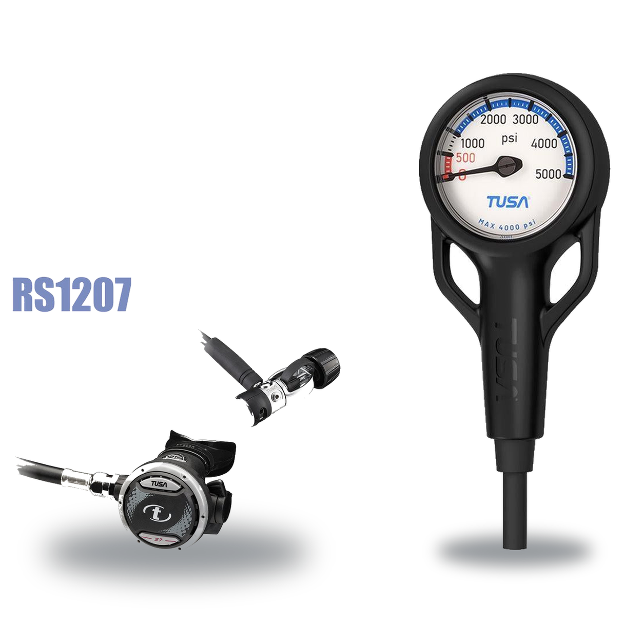 Tusa Regulator + SPG Package – RS-1207 Regulator + Pressure Gauge — includes Tusa RS-1207 Regulator INT, Tusa Pressure Gauge…