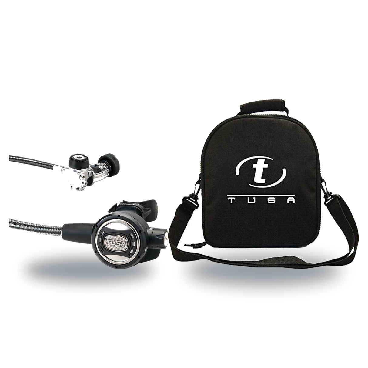 Tusa Regulator + Regulator Bag Package – RS-609U Regulator + Regulator Carrying Bag — includes Tusa RS-609U Compact Diaphrag…