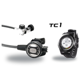 Tusa Regulator + Dive Computer Package – RS-609U Regulator + TC1 Dive Computer — includes Tusa RS-609U Compact Diaphragm Reg…