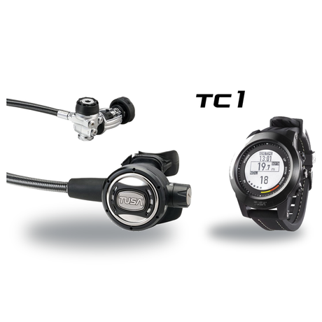Tusa Regulator + Dive Computer Package – RS-609U Regulator + TC1 Dive Computer — includes Tusa RS-609U Compact Diaphragm Reg…