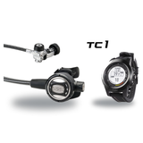 Tusa Regulator + Dive Computer Package – RS-609U Regulator + TC1 Dive Computer — includes Tusa RS-609U Compact Diaphragm Reg…