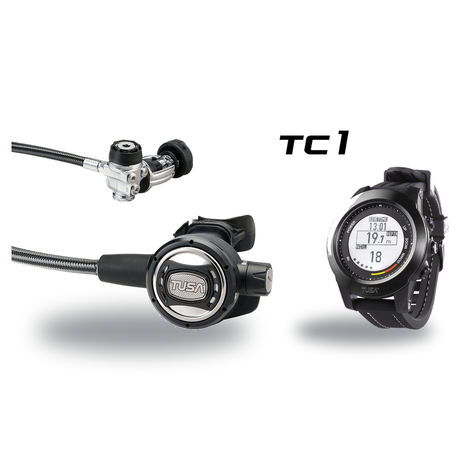 Tusa Regulator + Dive Computer Package – RS-609U Regulator + TC1 Dive Computer — includes Tusa RS-609U Compact Diaphragm Reg…
