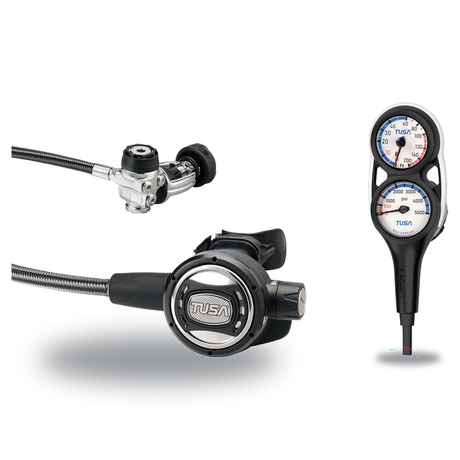 Tusa Regulator + Gauge Console Package – RS-609U Regulator + 3-Gauge (Pressure, Depth, Compass) — Tusa RS-609U