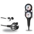 Tusa Regulator + Gauge Console Package – RS-609U Regulator + 3-Gauge (Pressure, Depth, Compass) — Tusa RS-609U