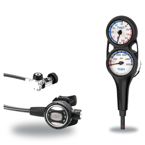 Tusa Regulator + Gauge Console Package – RS-609U Regulator + 3-Gauge (Pressure, Depth, Compass) — Tusa RS-609U