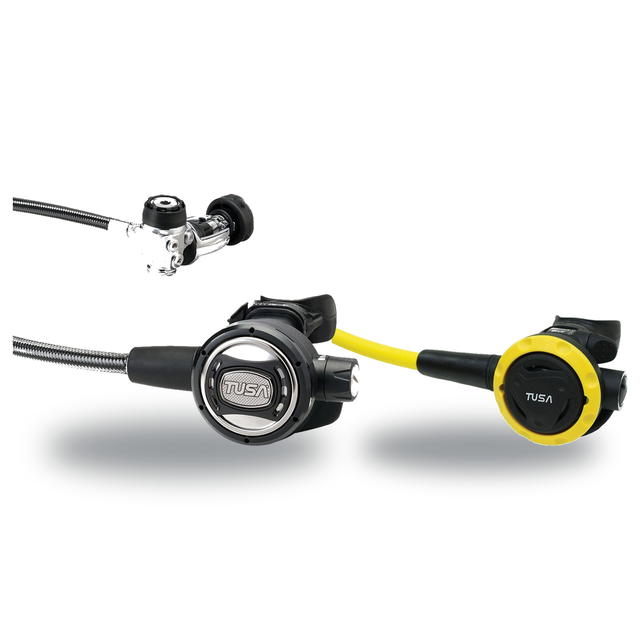 Tusa Regulator + Octopus Package – RS-609U Regulator + SS-0001 Safe Second — includes Tusa RS-609U Compact Diaphragm Regulat…