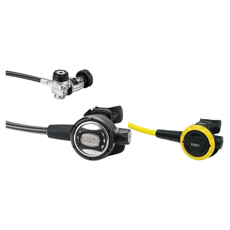 Tusa Regulator + Octopus Package – RS-609U Regulator + SS-0001 Safe Second — includes Tusa RS-609U Compact Diaphragm Regulat…