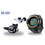 Tusa Regulator + Dive Computer Package – RS-681 Regulator + DC Solar Link Dive Computer — includes Tusa RS-681 Regulator, Tu…