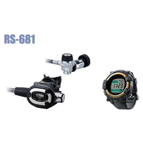 Tusa Regulator + Dive Computer Package – RS-681 Regulator + DC Solar Link Dive Computer — Tusa RS-681