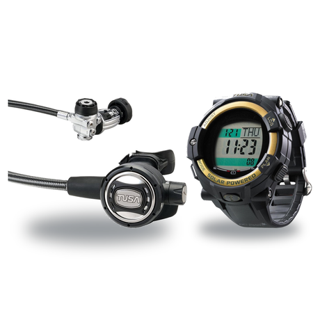 Tusa Regulator + Dive Computer Package – RS-681 Regulator + DC Solar Link Dive Computer — Tusa RS-609U