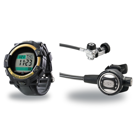 Tusa Regulator + Dive Computer Package – RS-790 Regulator + DC Solar Link Dive Computer — Tusa RS-609U