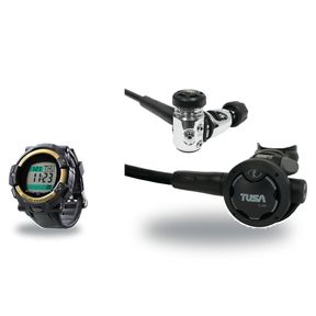 Tusa Regulator + Dive Computer Package – RS-790 Regulator + DC Solar Link Dive Computer — Tusa RS-790