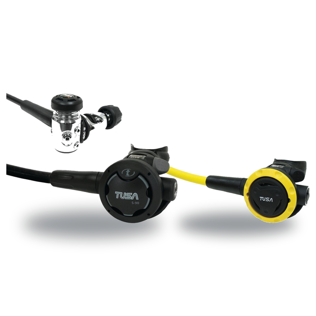 Tusa Regulator + Octopus Package – RS-790 Regulator + SS-0001 Safe Second — includes Tusa RS-790 Dive Regulator Yoke, Tusa S…