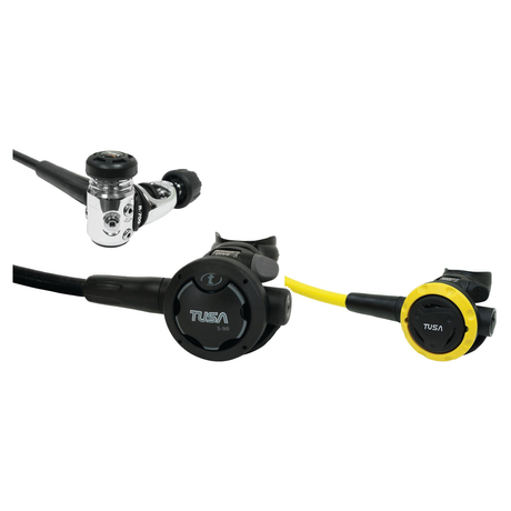 Tusa Regulator + Octopus Package – RS-790 Regulator + SS-0001 Safe Second — includes Tusa RS-790 Dive Regulator Yoke, Tusa S…