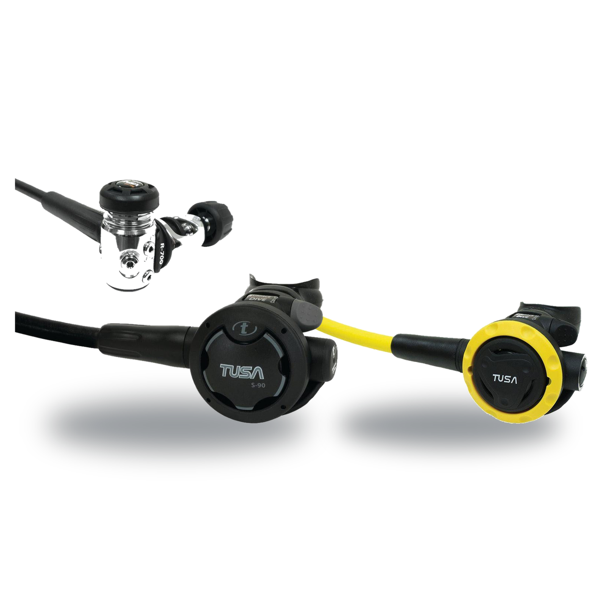 Tusa Regulator + Octopus Package – RS-790 Regulator + SS-0001 Safe Second — includes Tusa RS-790 Dive Regulator Yoke, Tusa S…