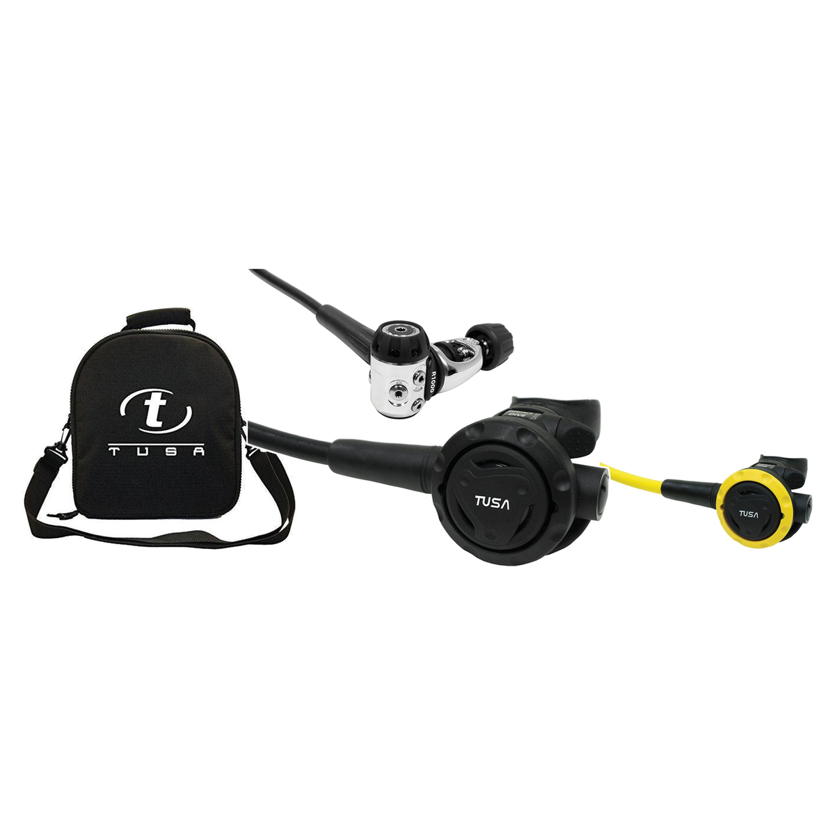 Tusa Regulator Package – RS1001 Cold Water Regulator + SS-0001 Octopus + Regulator Carrying Bag