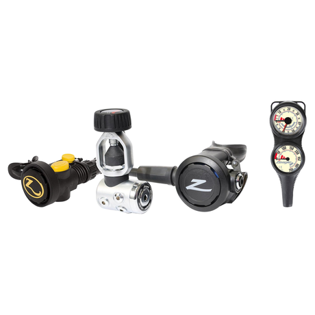 Zeagle Regulator Package – Envoy II Regulator + Octo Z II + 2-Gauge Console — includes Zeagle Envoy II 1st Stage with Envoy…