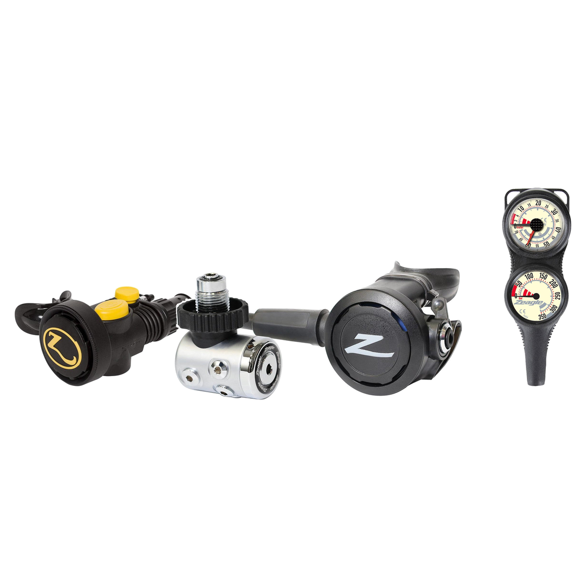 Zeagle Regulator Package – Envoy II Regulator + Octo Z II + 2-Gauge Console — DIN