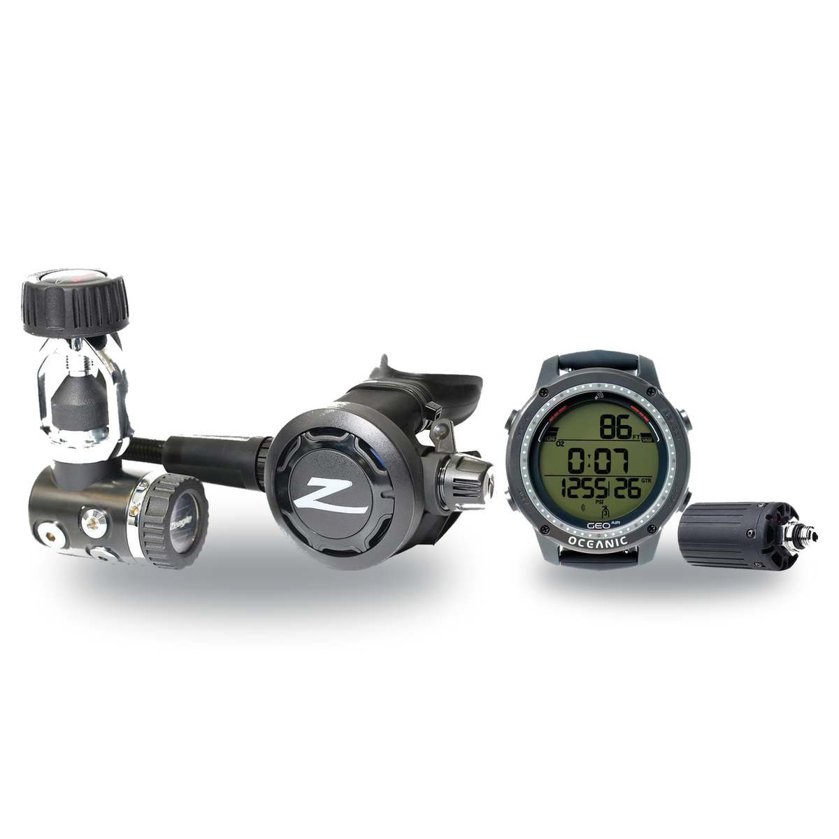 Zeagle Regulator + Dive Computer Package – F8 Regulator + Geo Air Dive Computer — Zeagle Onyx II