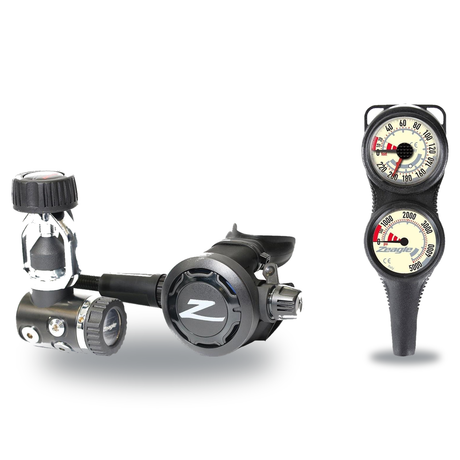 Zeagle Regulator + Gauge Console Package – Onyx II Regulator + Combo 2 Gauge — Zeagle Onyx II