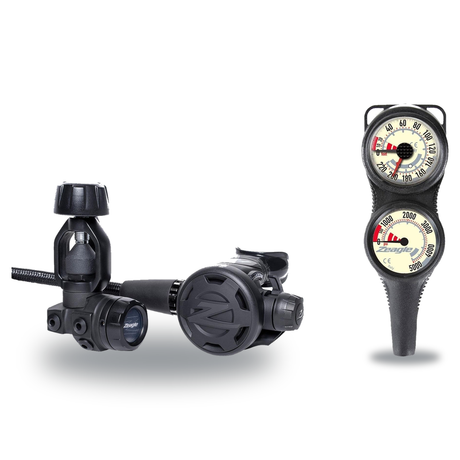 Zeagle Regulator + Gauge Console Package – Onyx II Regulator + Combo 2 Gauge — Zeagle F8