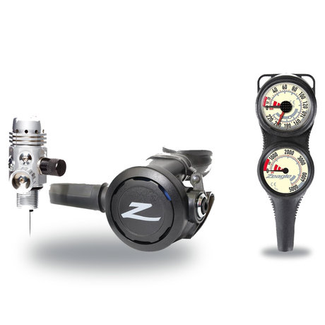 Zeagle Regulator + Gauge Console Package – Onyx II Regulator + Combo 2 Gauge — Zeagle Envoy/RaZor II