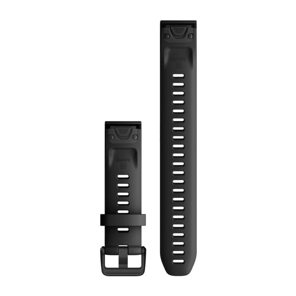 Garmin QuickFit 20 Watch Bands - Silicone / Black (Large)