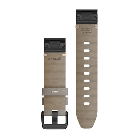 Garmin QuickFit 20 Watch Bands - Leather / Shale Gray Suede