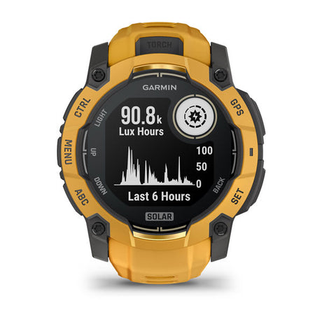 Garmin Instinct 3 50 mm Solar rugged GPS smartwatch, Sunburst 2
